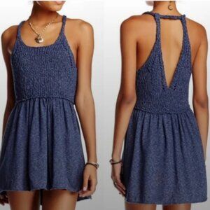 Free People Blue Knit Mountain View Dress / Tunic Size: XSmall